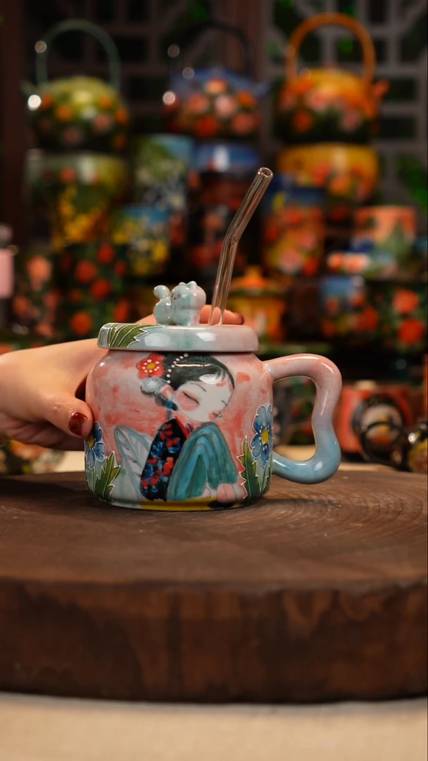 陶瓷油画釉下彩手绘