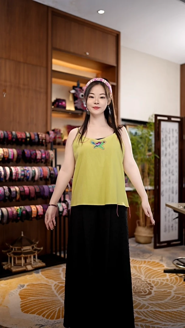 刺绣黔东南苗族刺绣吊带A9641