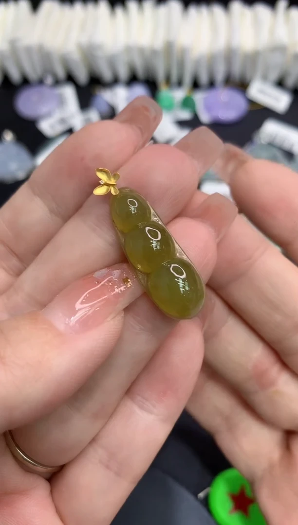 吊坠(不含链)18K金镶嵌翡翠111111111111