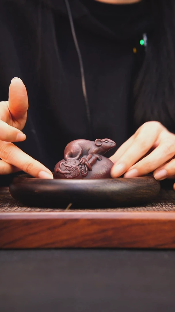 【闪购商品】紫砂茶杯原矿紫砂摆件