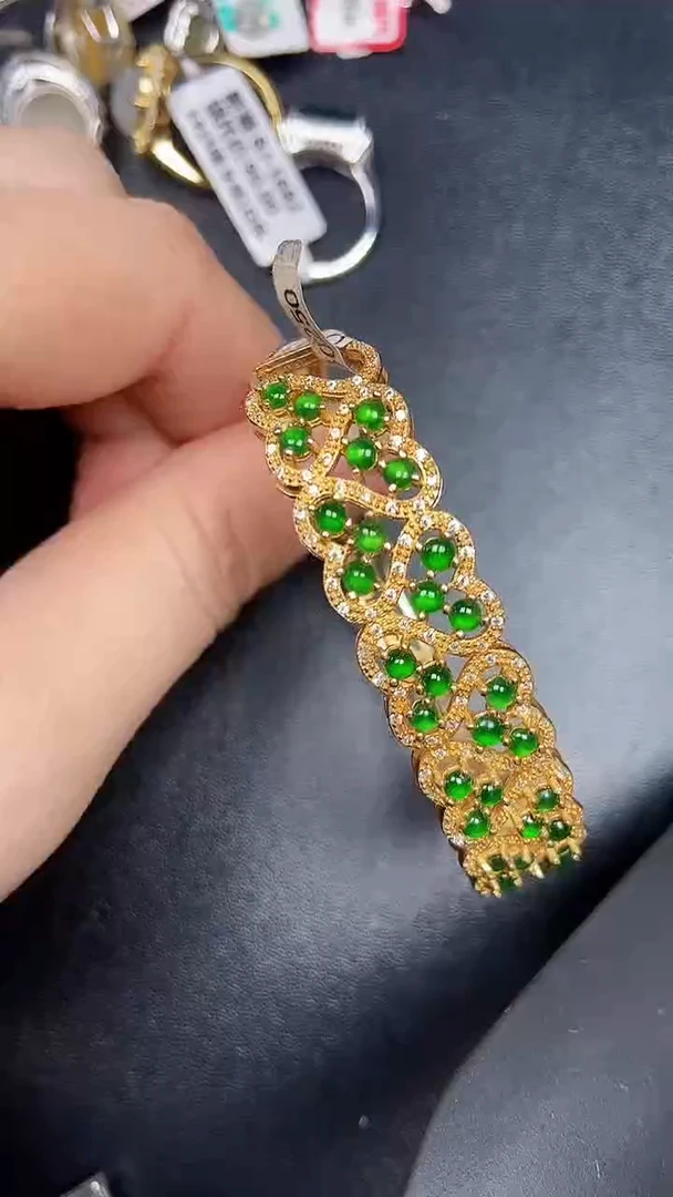 银S925镶嵌戒指翡翠2230