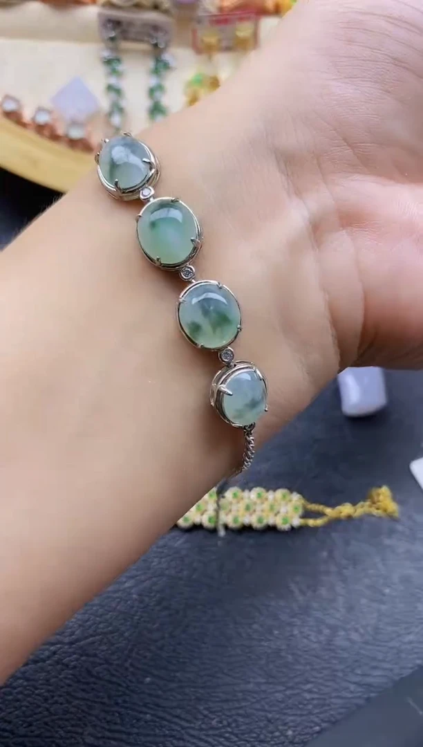 翡翠戒指银S925镶嵌1