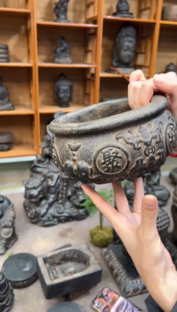 陶土【火山泥】聚宝盆