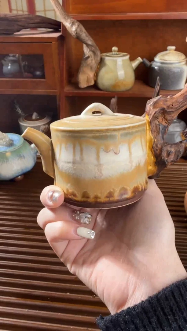 景德镇纯手工茶壶孤品