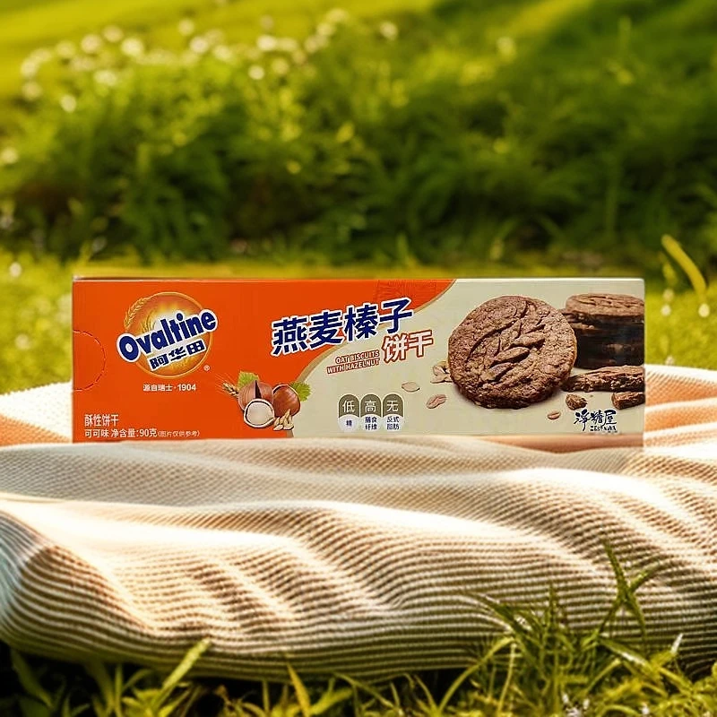 Ovaltine/阿华田燕麦榛子饼干 净含量90克