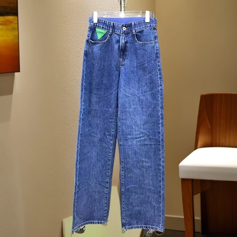 【吴姐定制】4624显瘦百搭时尚水洗直筒牛仔裤