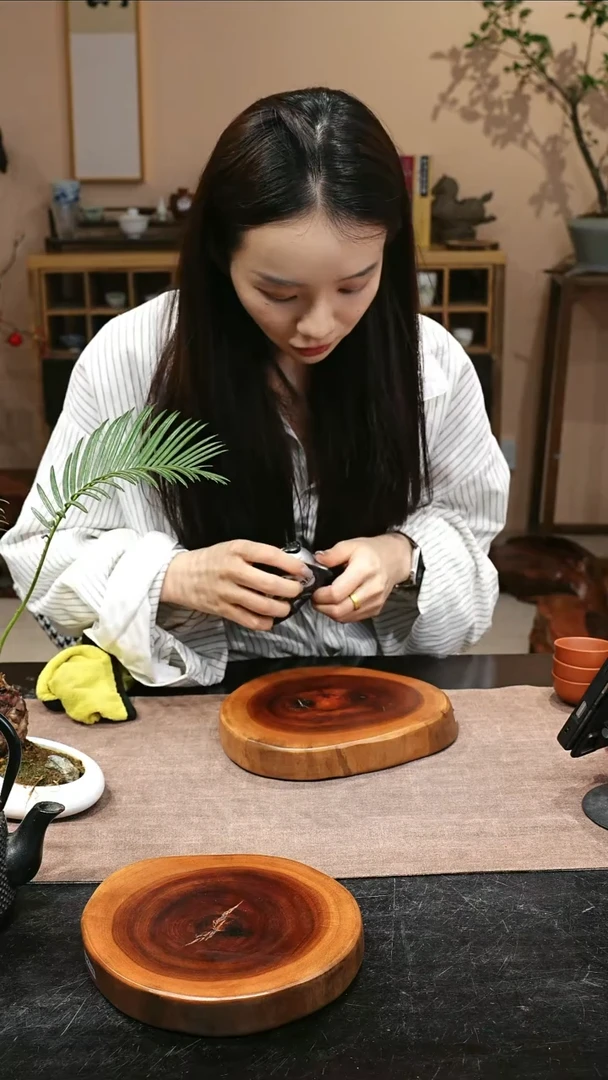 木香樟木香樟木原木切片底托0118