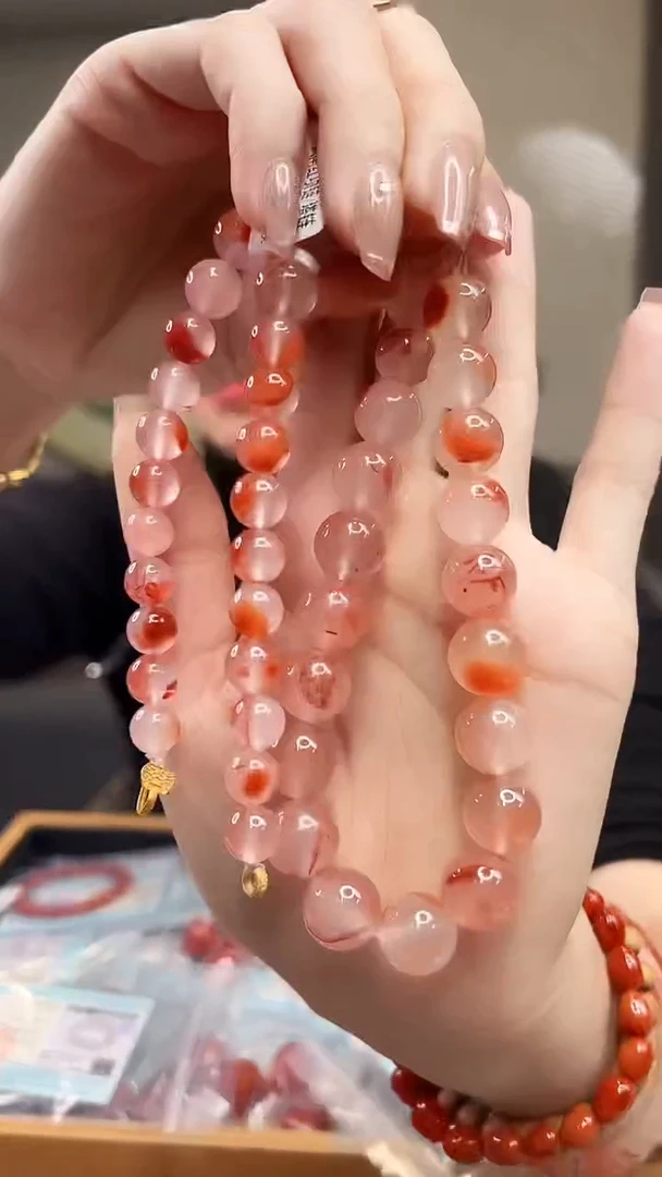 未镶嵌项链南红玛瑙/18K金设计款/8mm/13mm/48cm