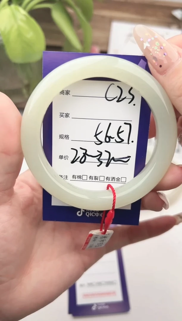 未镶嵌手镯和田玉微色差C23