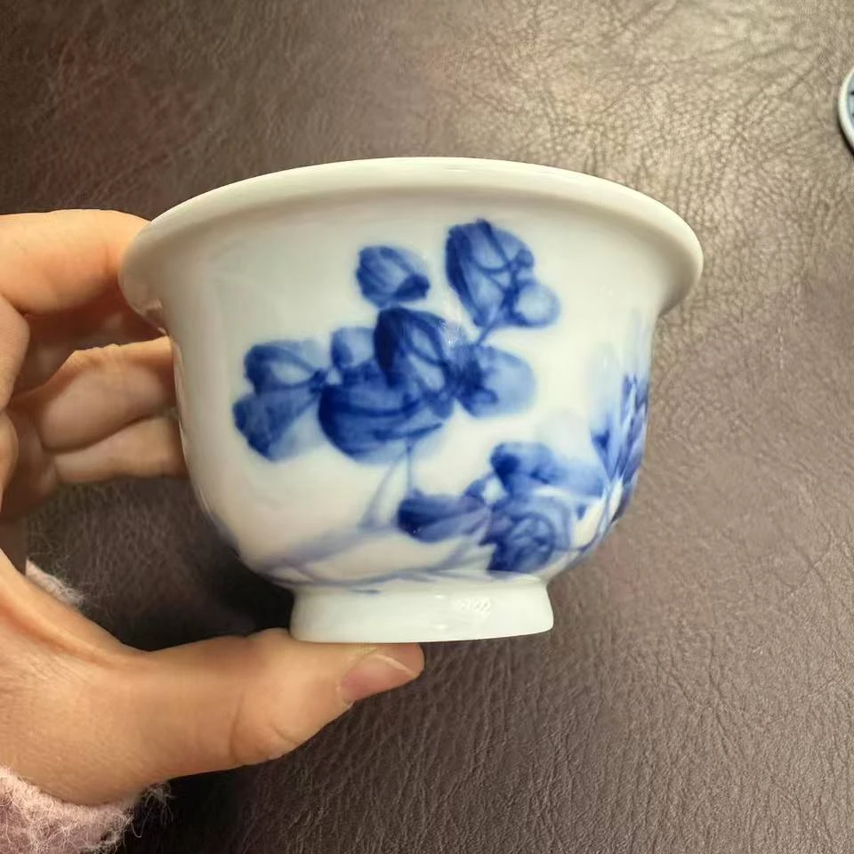 柴窑大瑕疵福利大压手牡丹