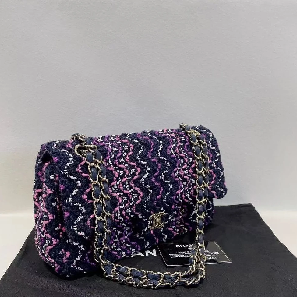 95新 Chanel/香奈儿 坤球奢选 香奈儿毛呢限定cf斜挎包