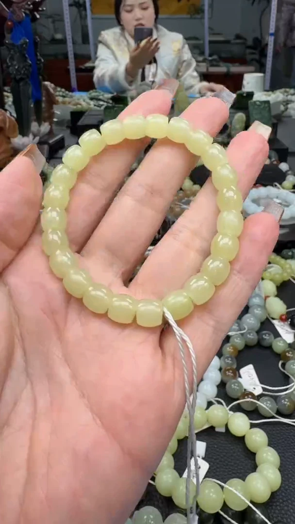 未镶嵌手串和田玉新疆若羌黄口
