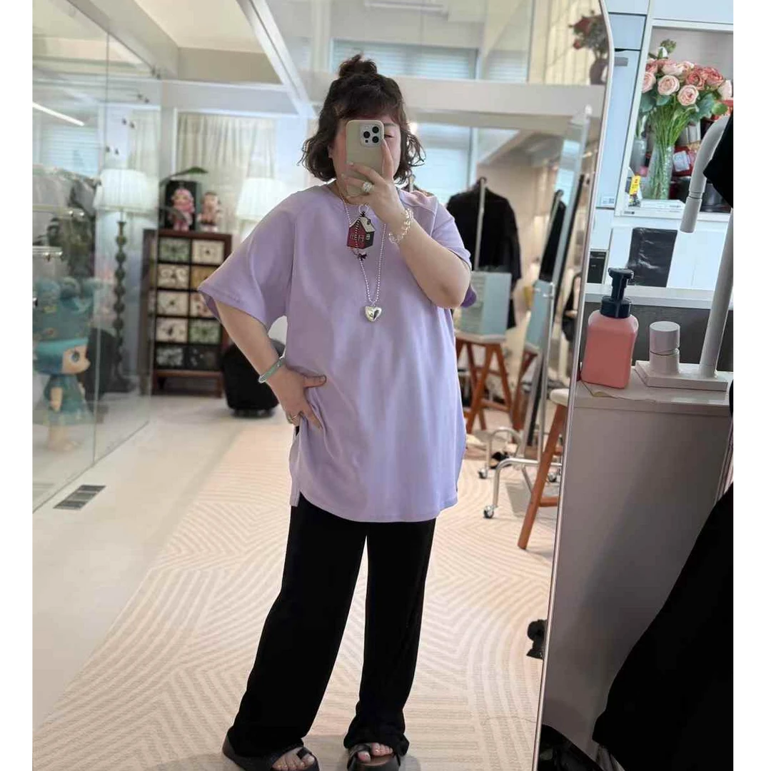 MEET  夏季百搭醋酸裤