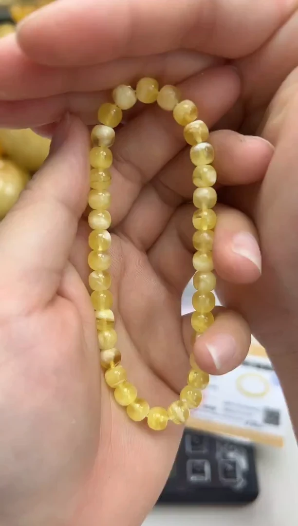 裸石琥珀未镶嵌琥珀蜜蜡手串
