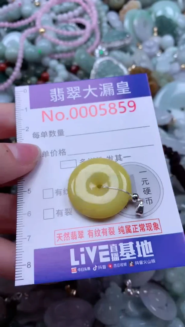 翡翠未镶嵌颈饰5859