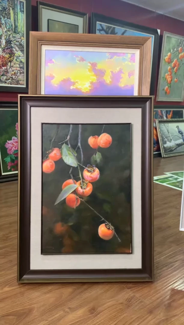 油画纯手绘油画 带装裱