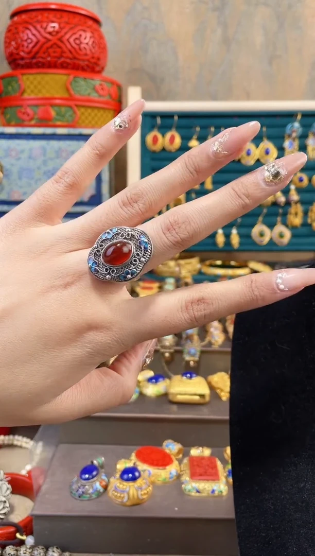 【闪购商品】非遗绝技花丝镶嵌戒指