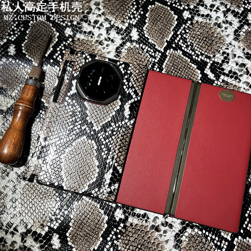 适用华为matext三折叠手机壳手工定制男女新款高端简约防摔保护套