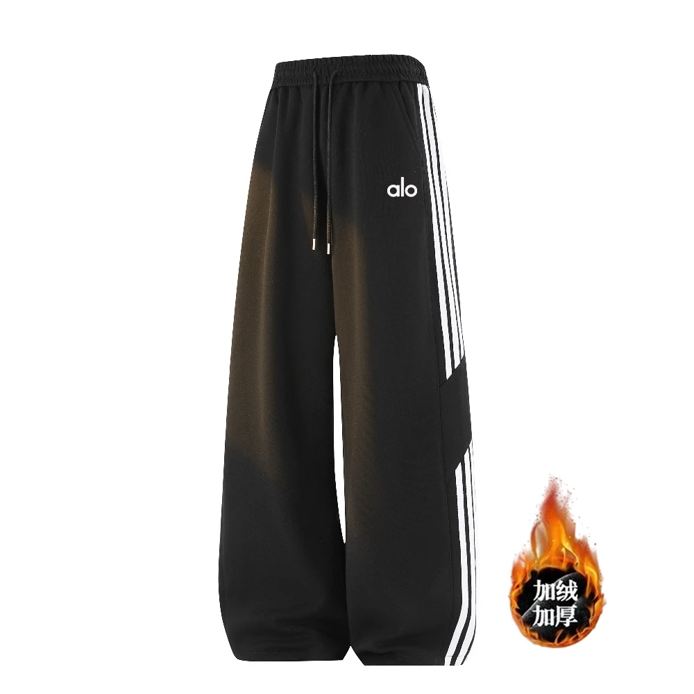 【官方奥特莱斯】ALO秋冬男新款运动宽松阔腿裤高街美式休闲直筒裤