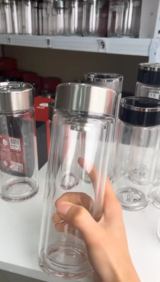 【闪购商品】双层高档365ml高硼硅茶杯