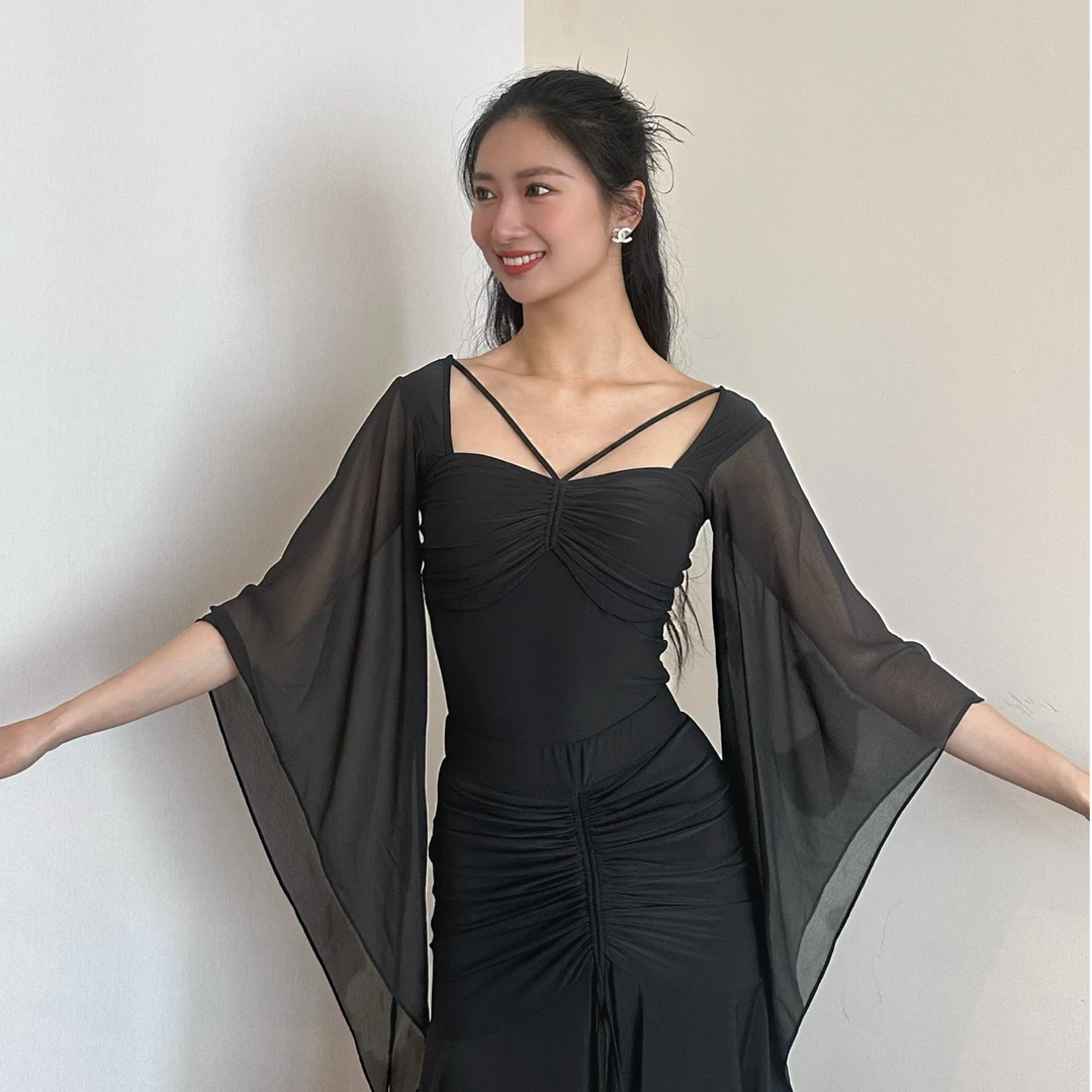 T&M Dancewear ｜香草小姐｜优雅气质摩登舞上衣