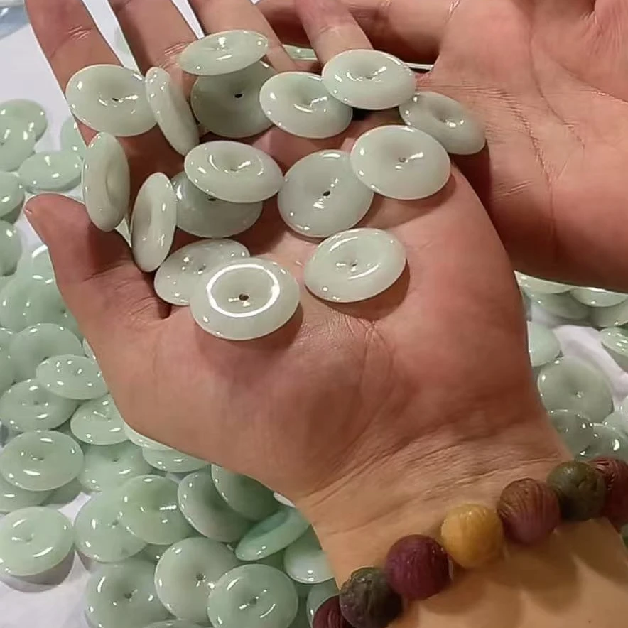 【玉经纶】-506517/Q227-天然A货翡翠吊坠-多样性发其—