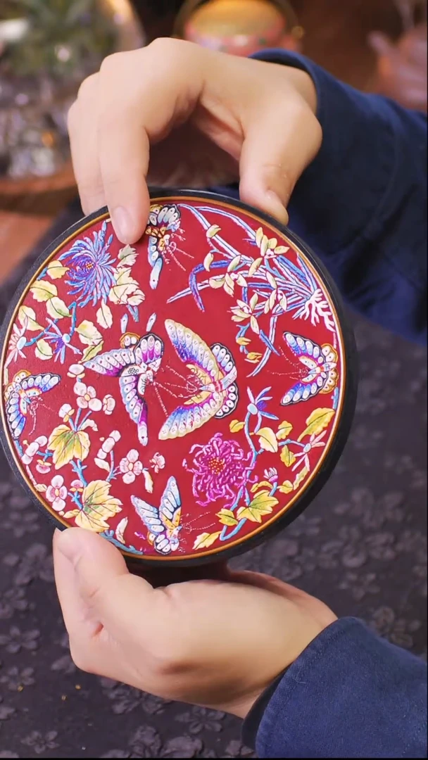 壹藏贰宝花花蝴蝶图案大垫子一片