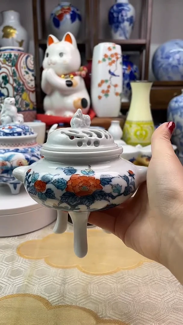 【闪购商品】盘鲁山三足香炉一一一