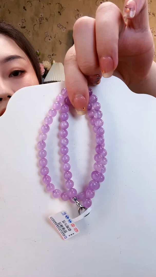 颈饰锂辉石未镶嵌项链约7mm