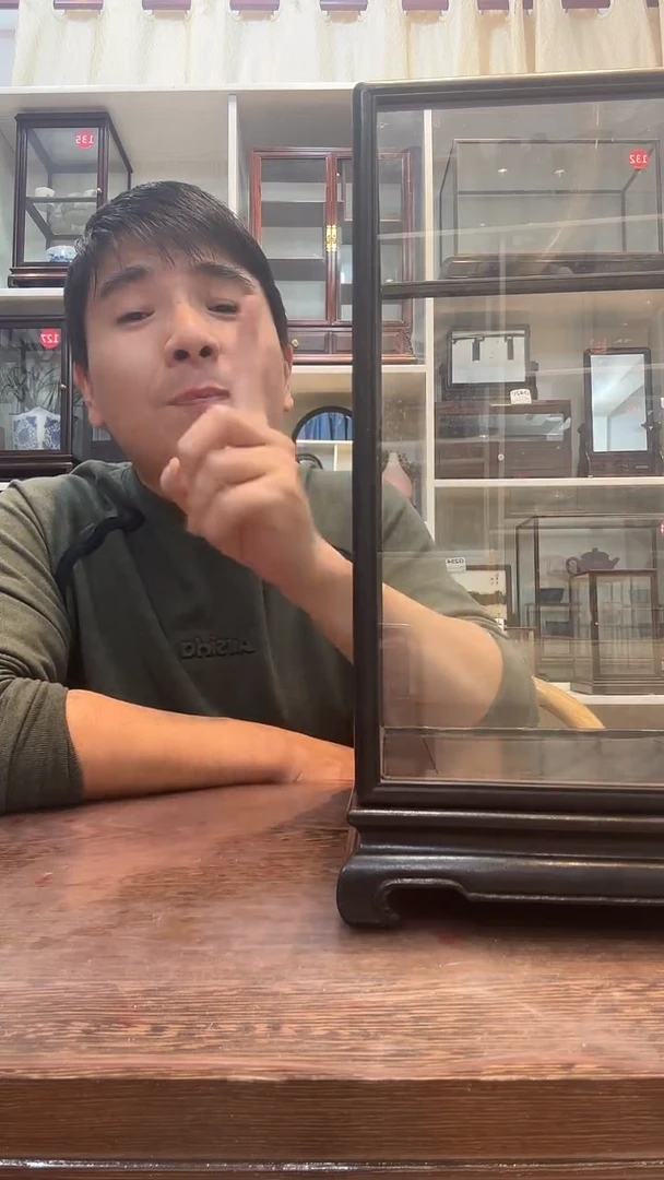 东非黑黄檀（紫光檀）20*20*30玻璃罩058