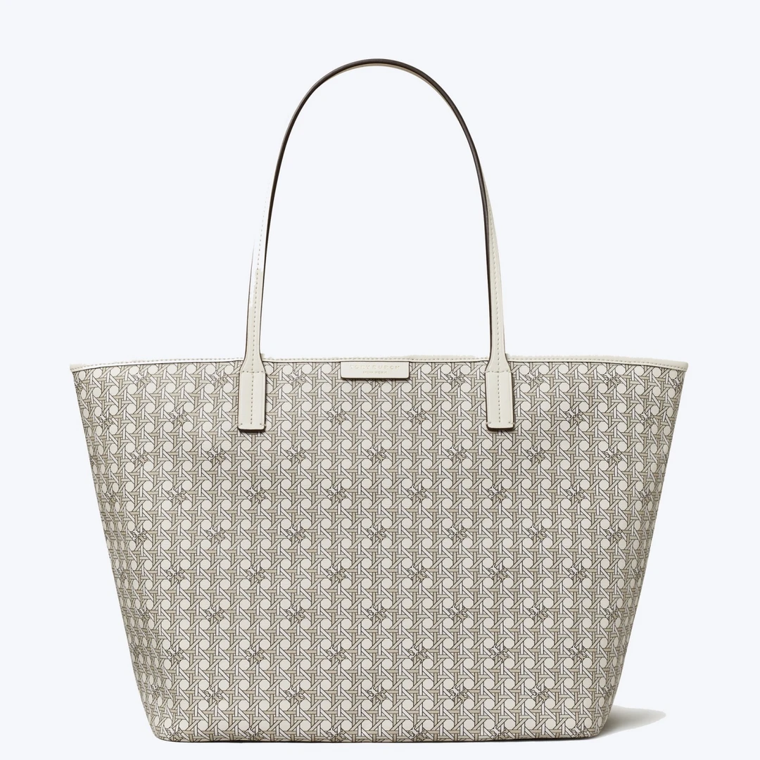 【预售】ToryBurch/汤丽柏琦专柜象牙白中号托特单肩包145634