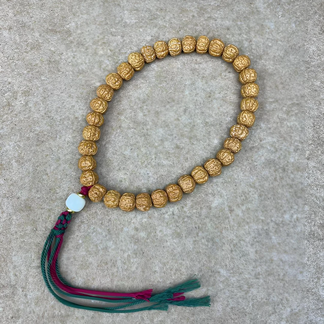 A36-精品树王小金刚菩提藏式手持盘玩手串
