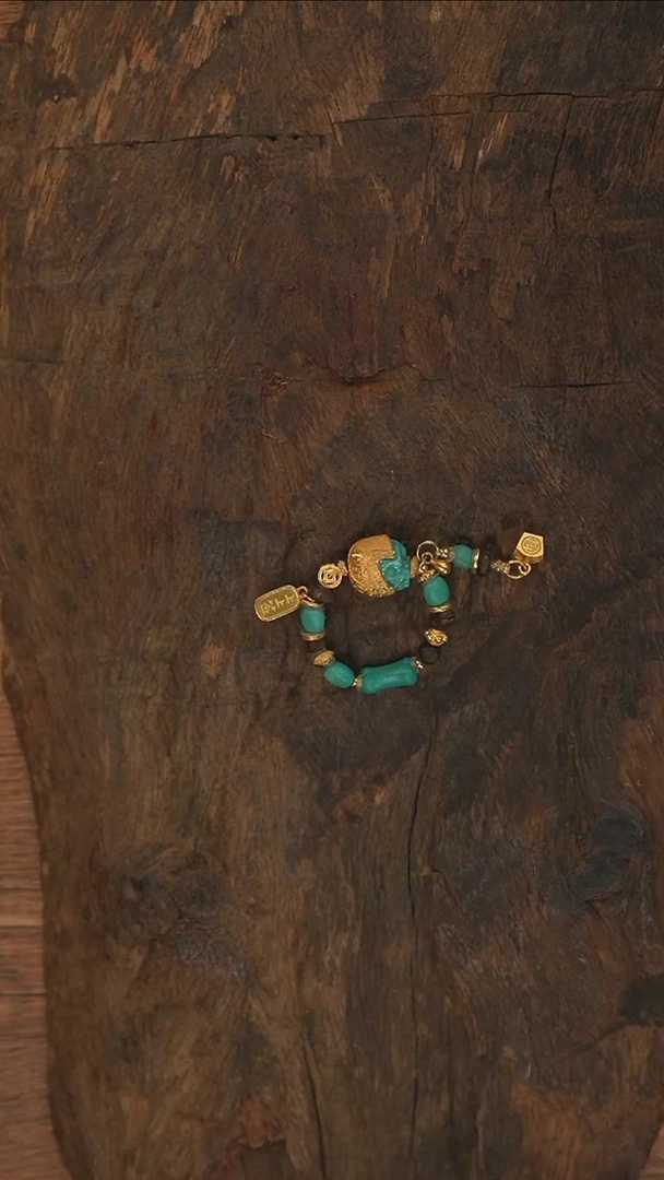 【闪购商品】绿松石戒指18K金镶嵌S2592-定制