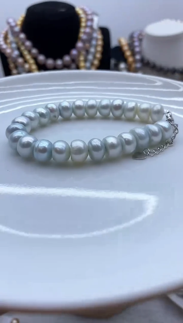 淡水珍珠钛钢颈饰21