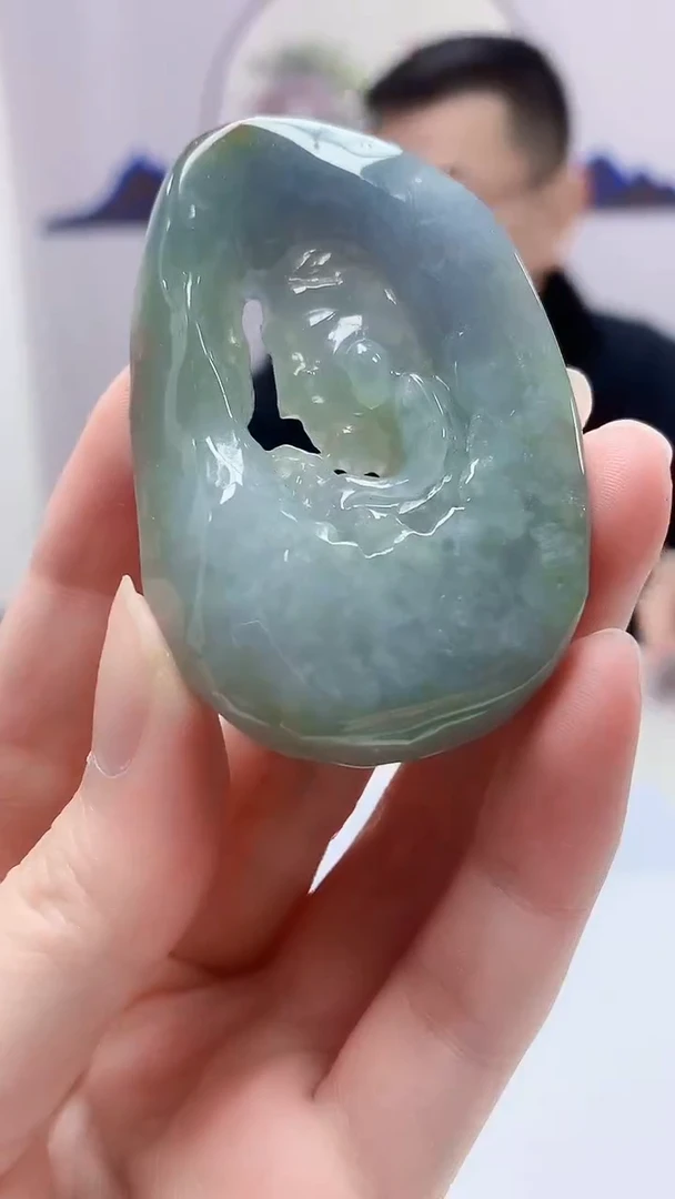 【闪购商品】定制翡翠未镶嵌5152zm-毛货挂件166佛公