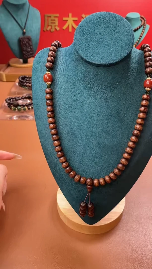 【闪购商品】沉香手串Y沉水玉化富森红土6*8*108颗