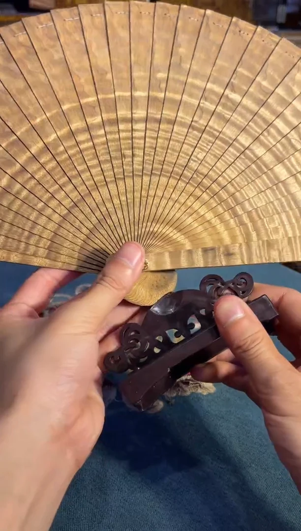 乌木类成套家具金丝楠 扇子 11