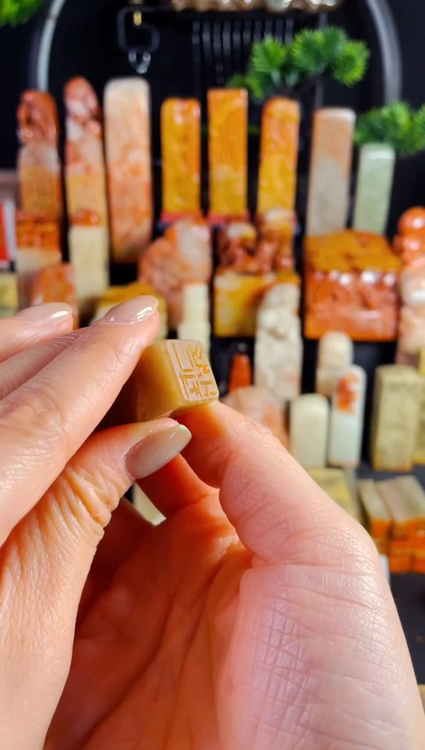 巴林石印石手工篆刻《莲花佛》1.5巴林