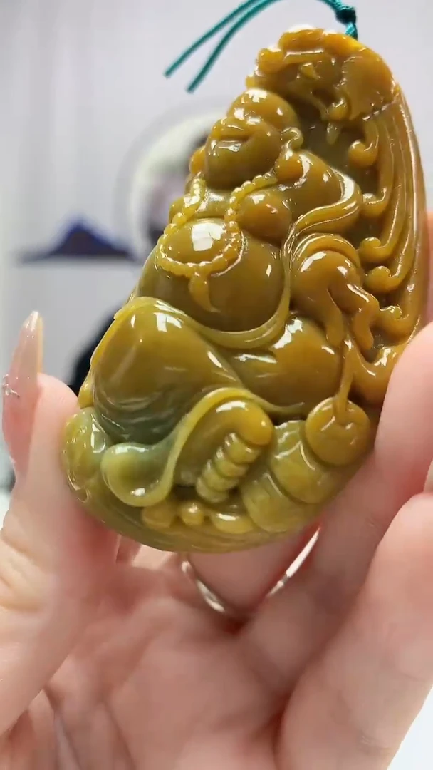 定制翡翠未镶嵌5159DD-毛货挂件71
