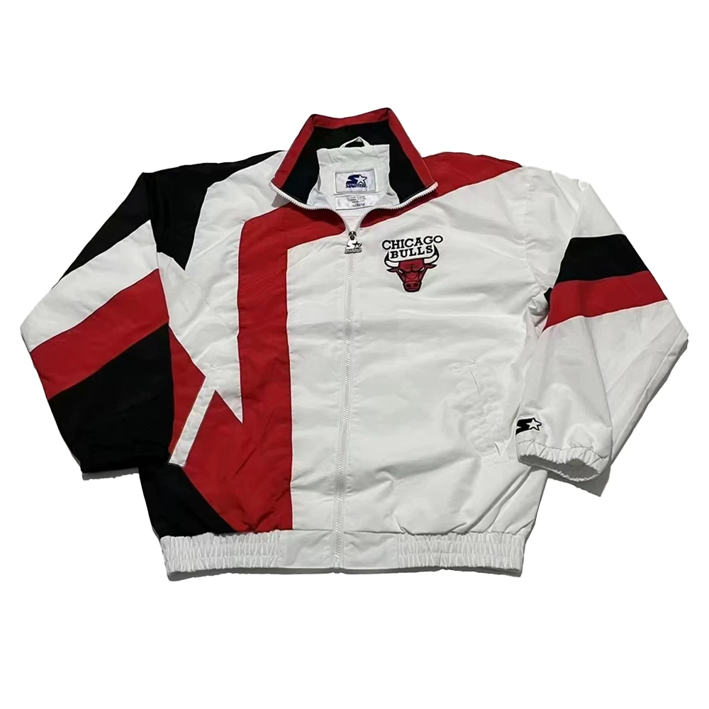 star星 篮球公牛队棒球春秋季薄款时尚拉链夹克开衫美式大码宽松