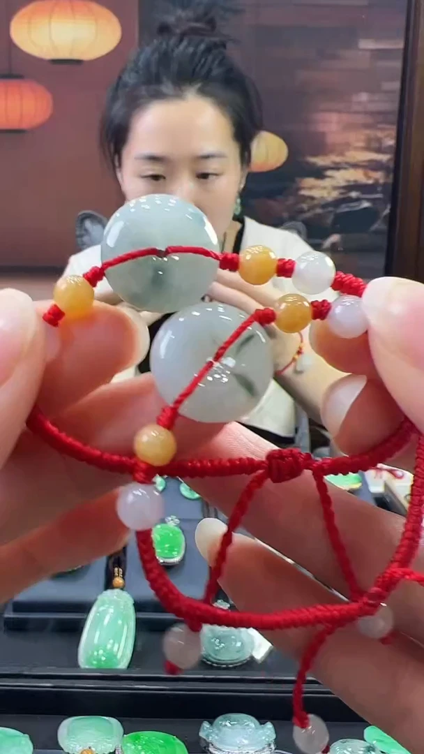 未镶嵌挂件翡翠儿童手绳（多样性发其一）