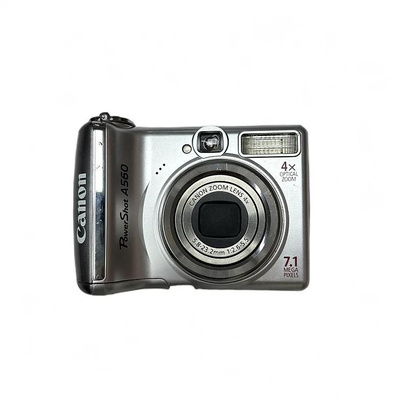 9新 Canon/佳能 A560 710W像素 4倍光学变焦 CCD数码相机银色自拍