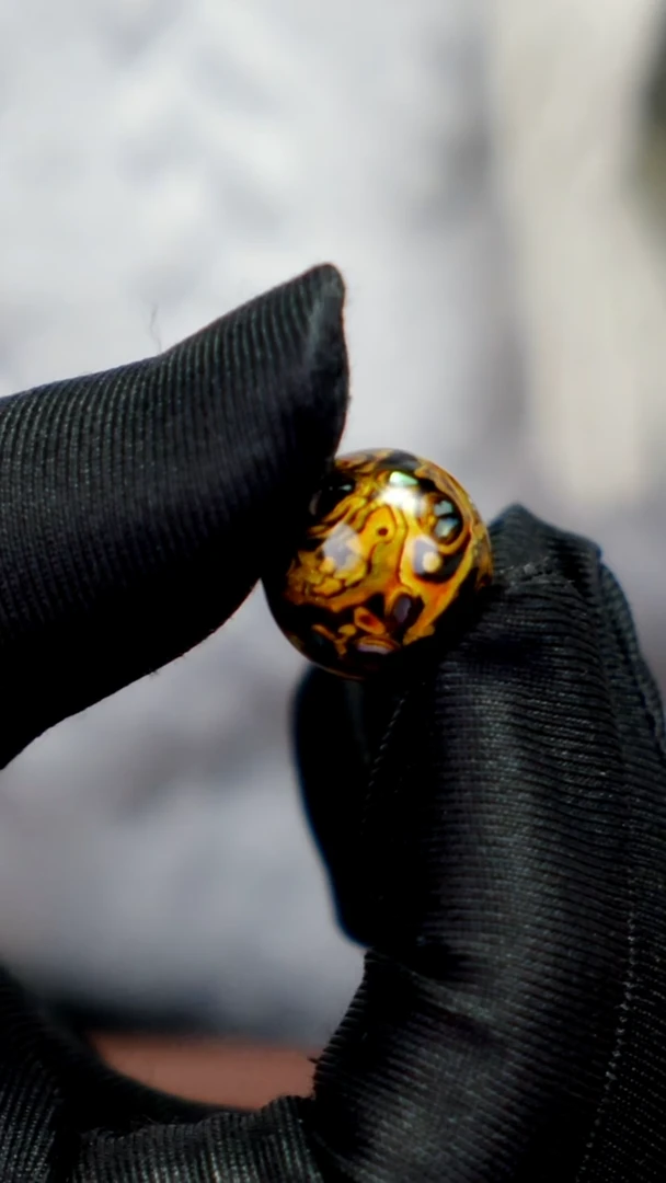 疯子大漆黑金螺钿15mm