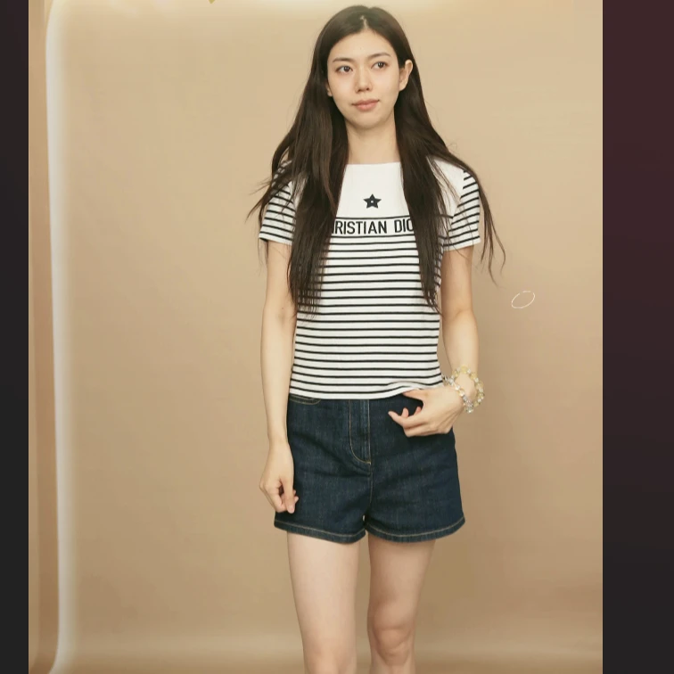 95新 DIOR/迪奥 条纹短袖T恤/250803VHHDY03