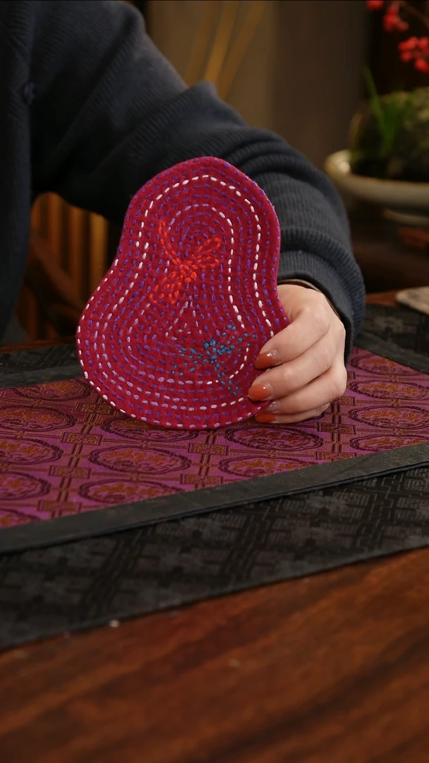 【闪购商品】织绣小葫芦杯垫B款