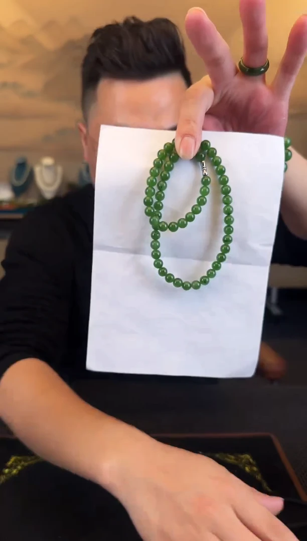 颈饰未镶嵌和田玉卡8妈妈链