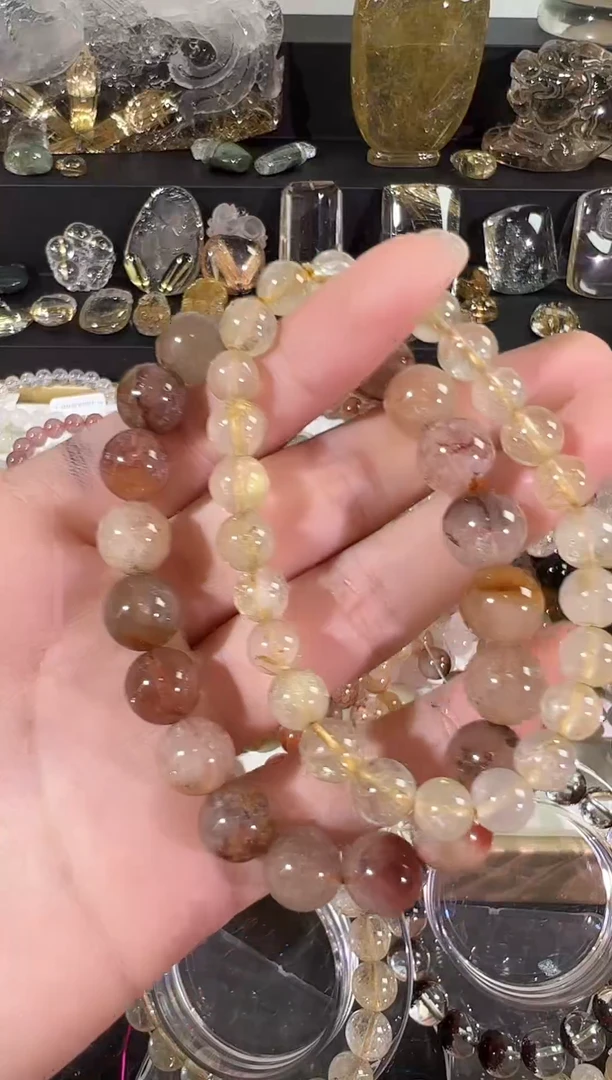 水晶手串未镶嵌天然水晶手串