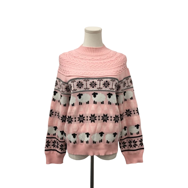 妃鱼/莫斯奇诺/绵羊毛/毛衣/95新/马零二一零