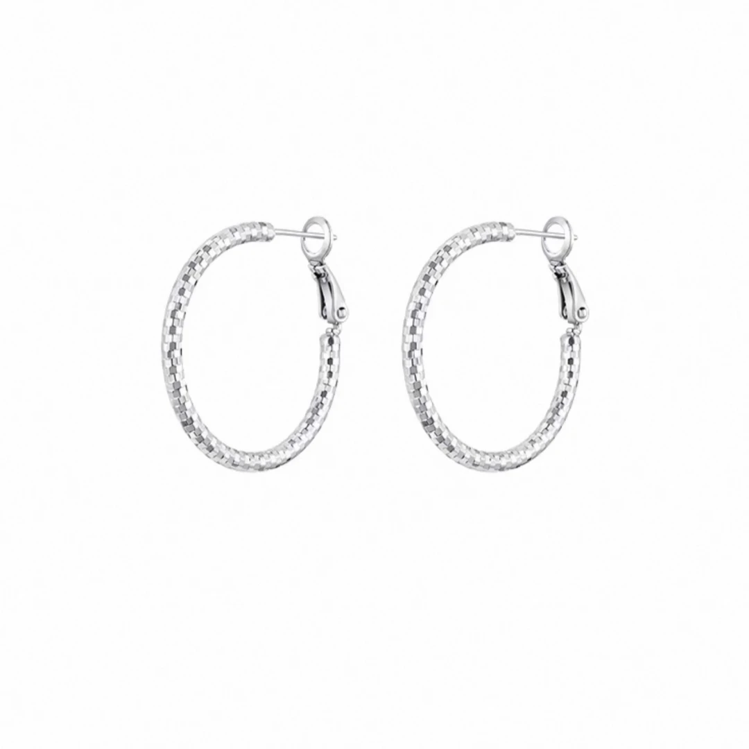 非金属珐琅耳饰 媛媛  新款银针气质百搭大耳环#FL0640