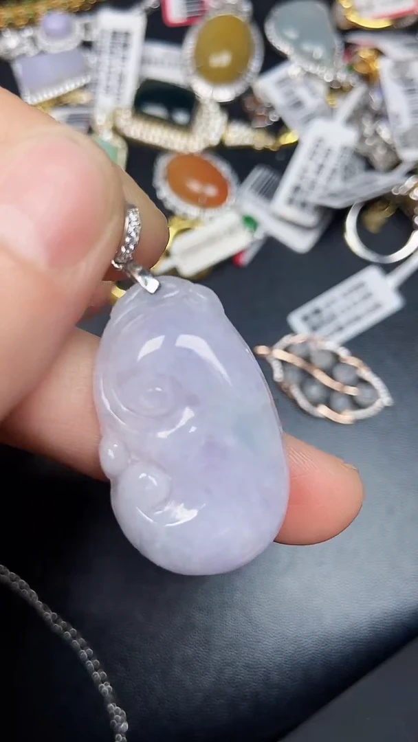 银S925镶嵌戒指翡翠1360